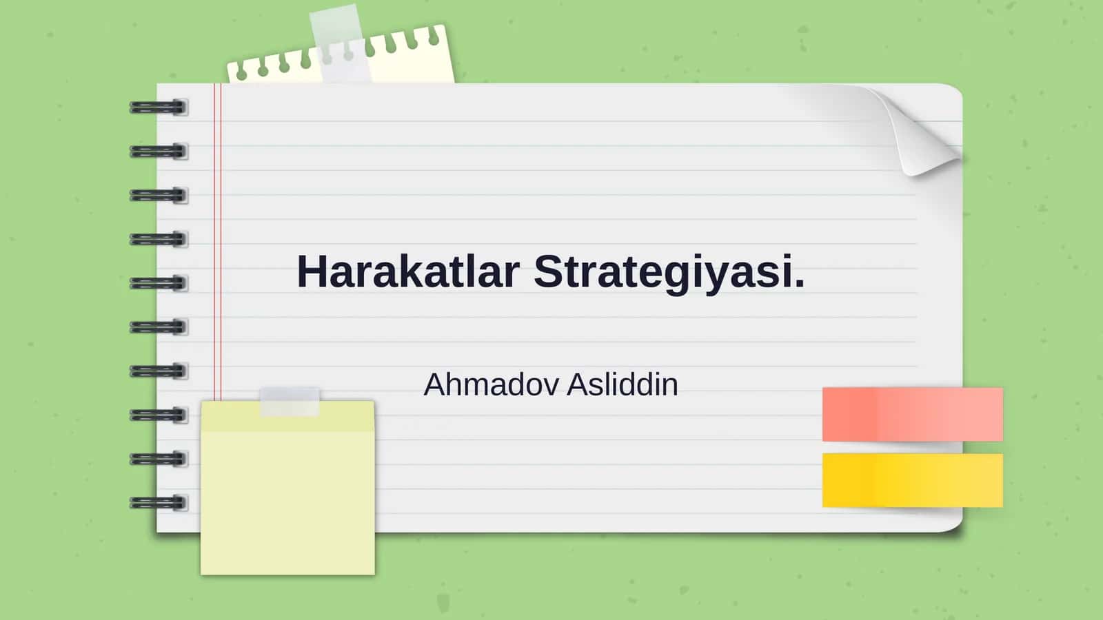 Harakatlar Strategiyasi 1