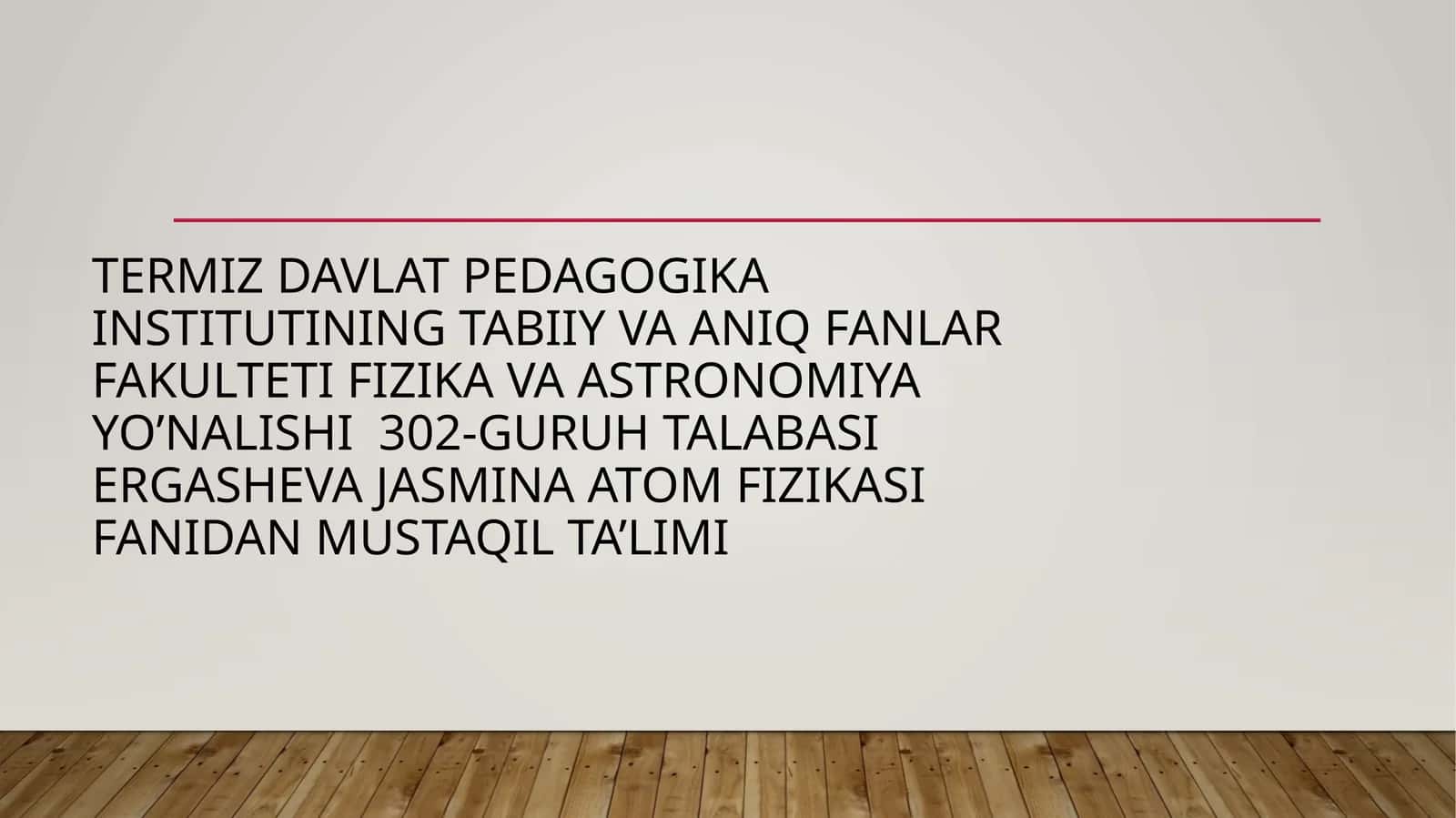 Vodorod atomining bor nazariyasi 1