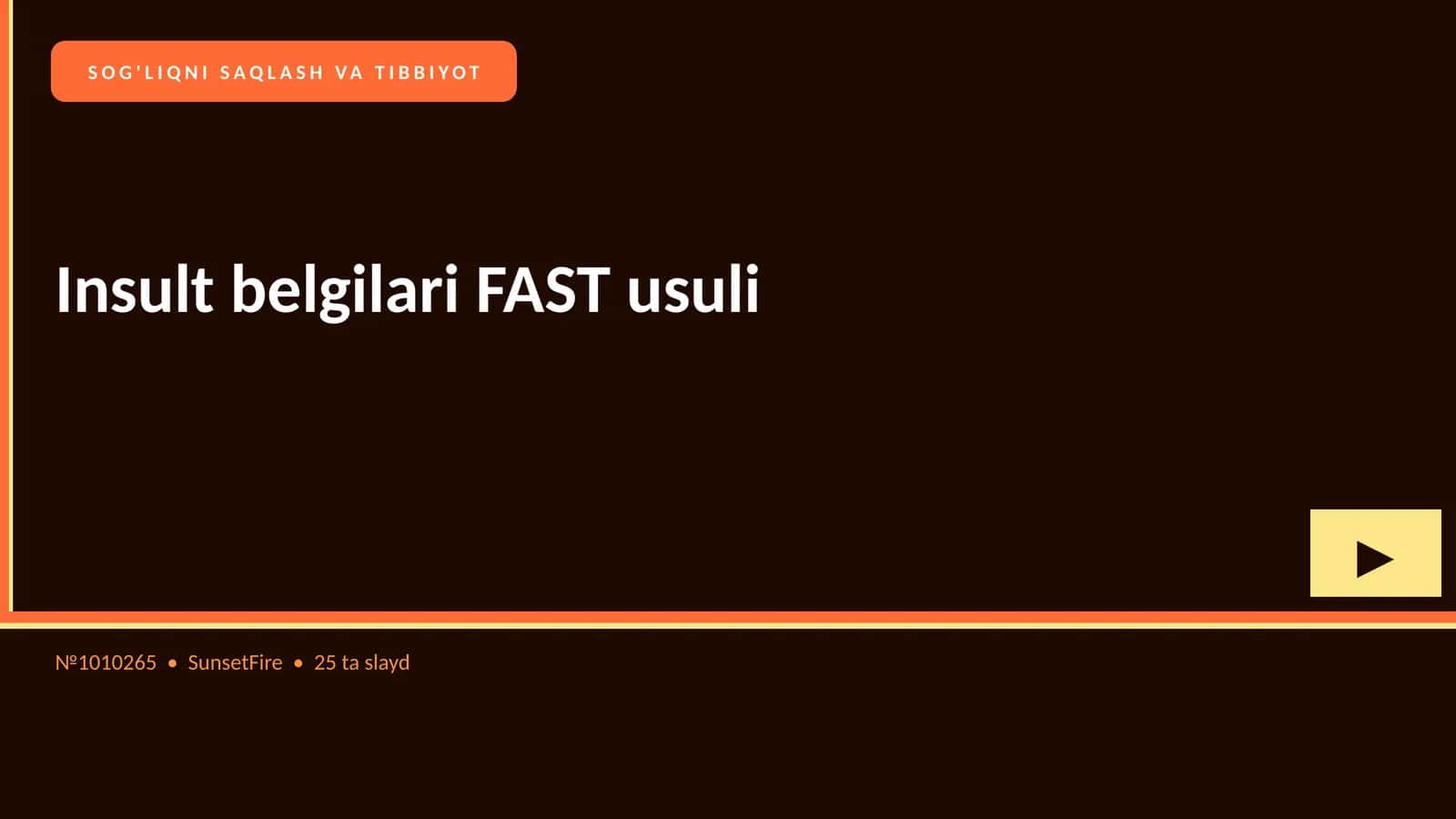 Insult belgilari FAST usuli 1