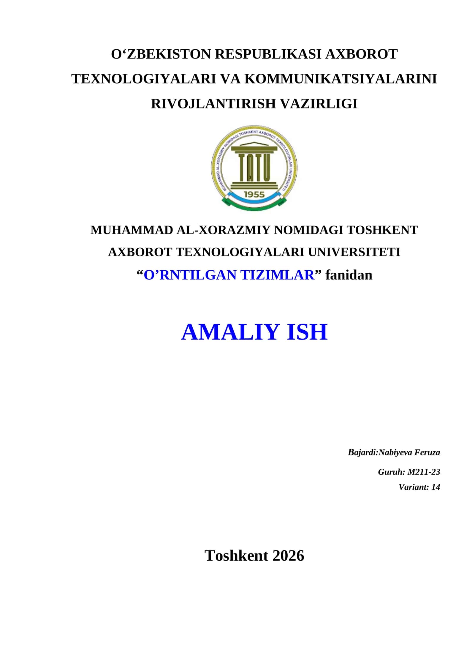 PYTHON MUHITIDA VEKTOR VA MATRITSA KO‘RINISHIDAGI MA’LUMOTLAR BILAN ISHLASH 1