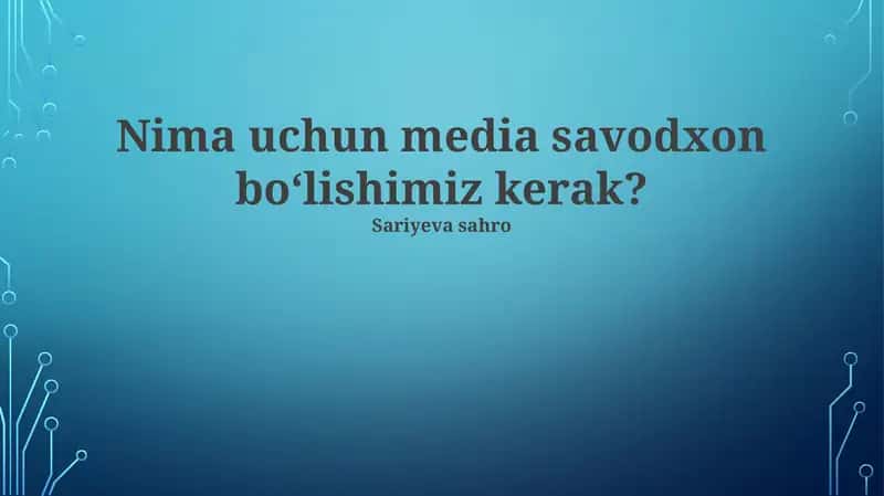 Soxta Yangiliklar va Manipulyatsiyadan Himoya 1
