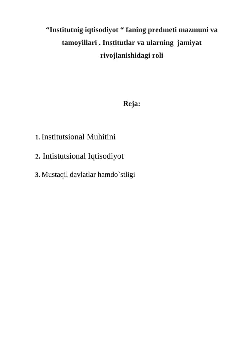 Institutsional Muhitini 1