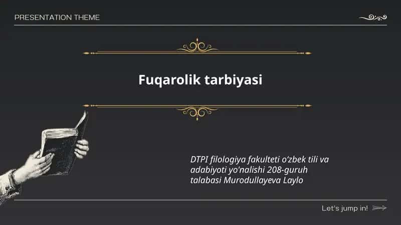 Fuqarolik tarbiyasi 1