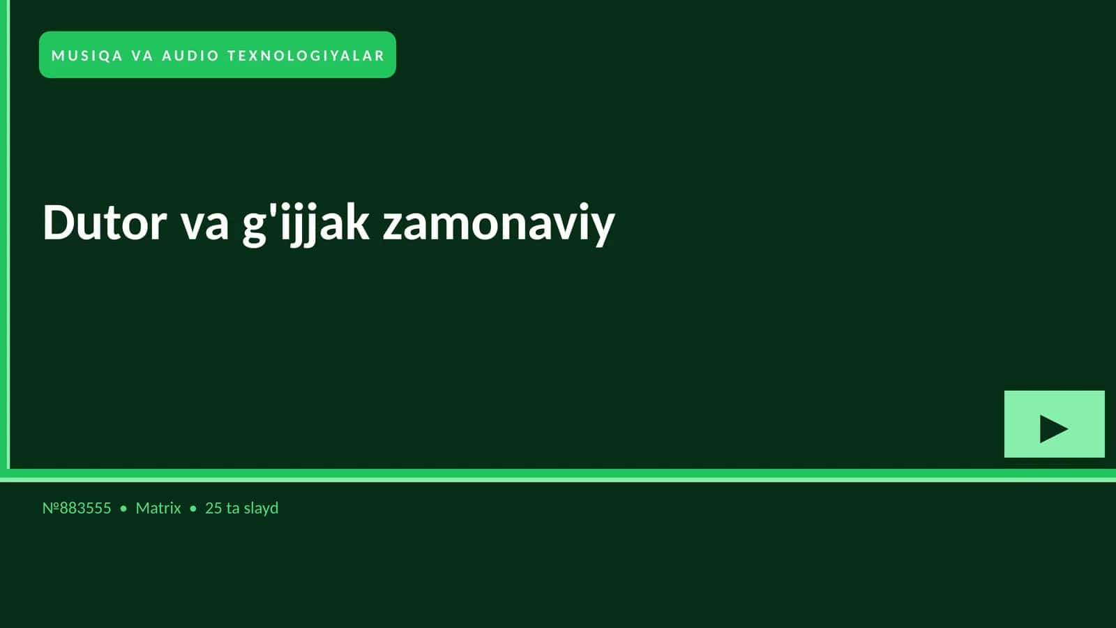 Dutor va g'ijjak zamonaviy 1