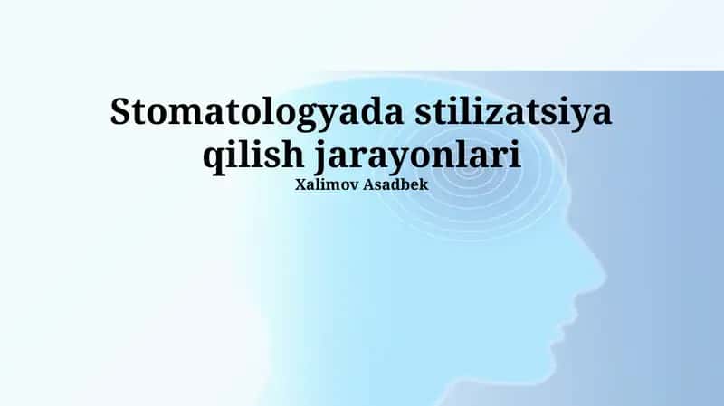 Zamonaviy stomatologiyada stilistik tendentsiyalar 1