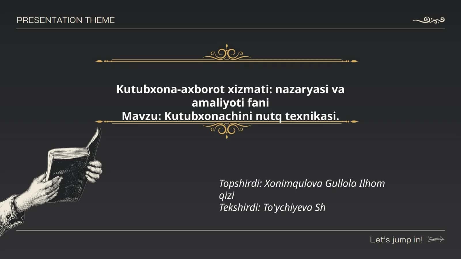 Kutubxonachining nutq texnikasi 1