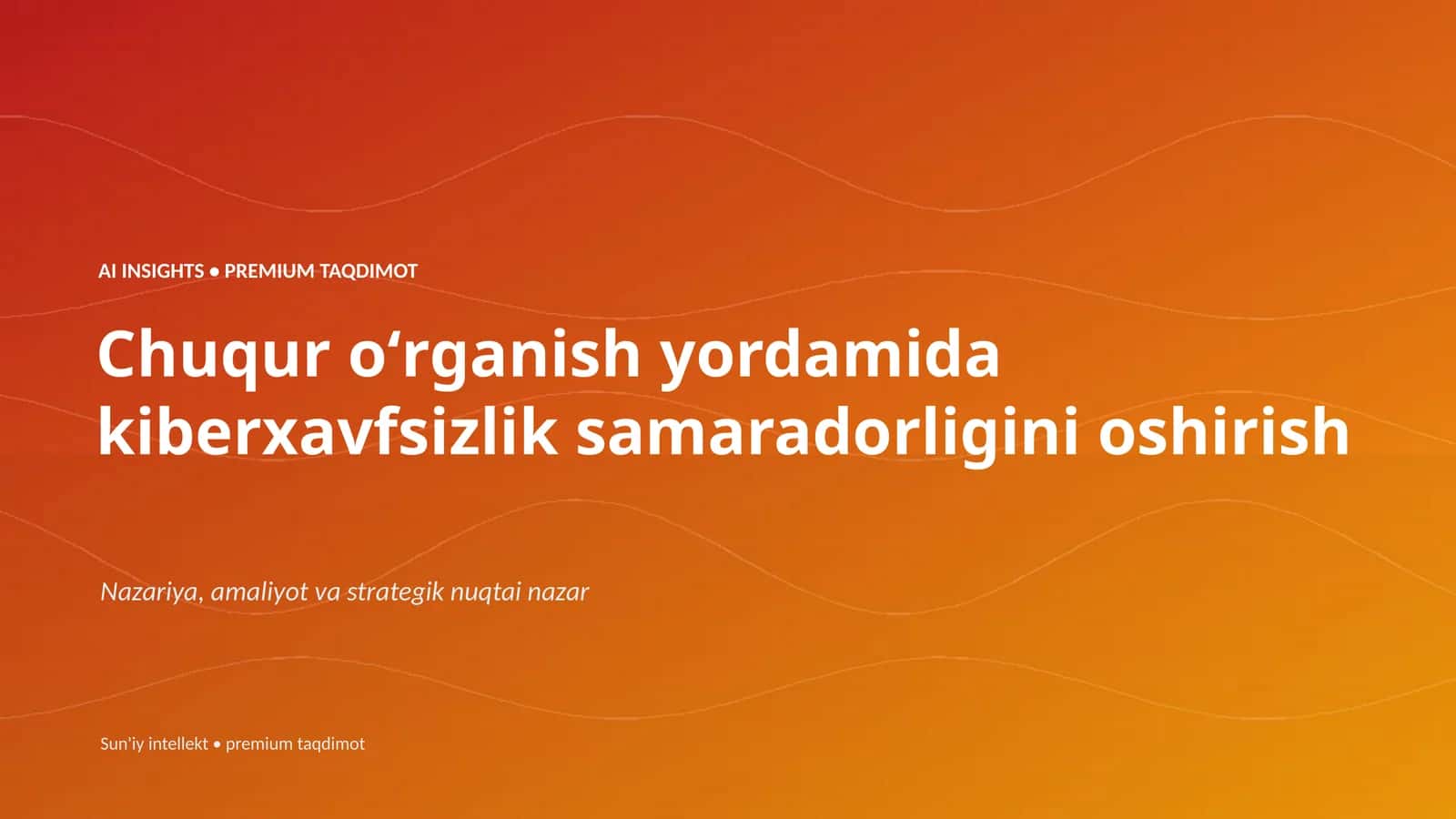 AI INSIGHTS • PREMIUM TAQDIMOT 1