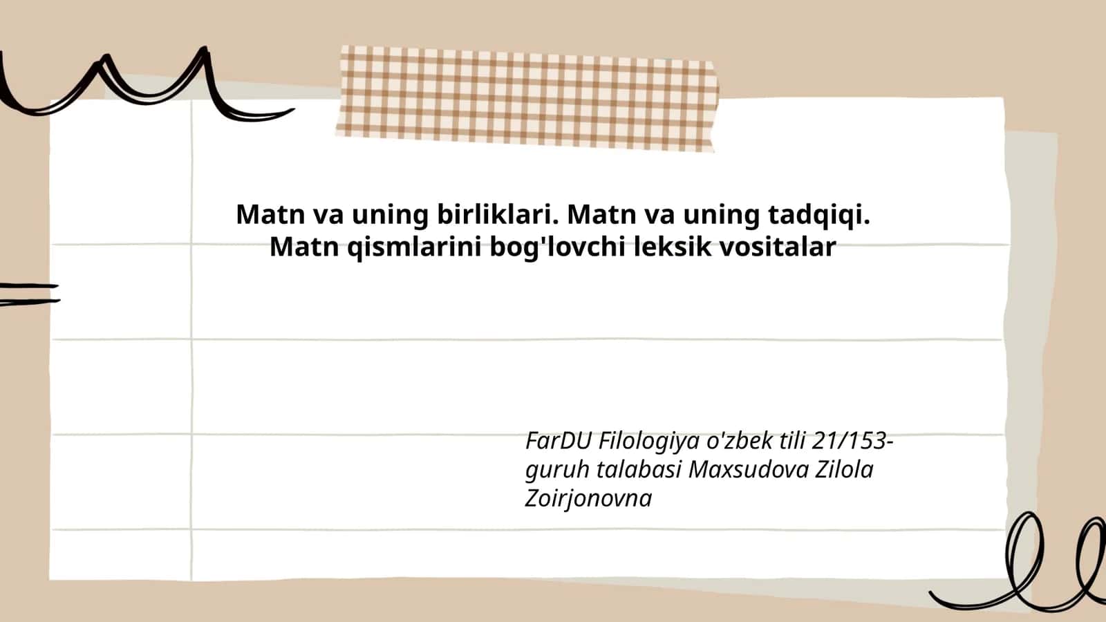 Matn va uning birliklari 1
