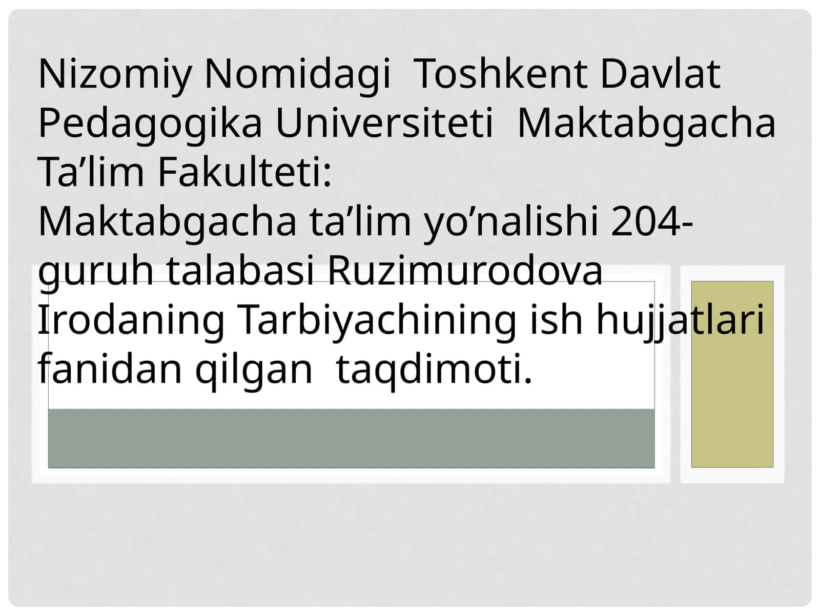 Kunningikkinchi yarmini samarali tashkilotish 1
