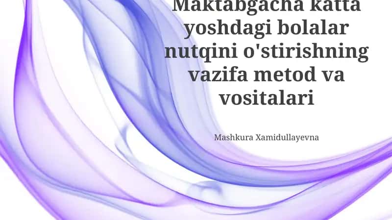 Nutqni O'stirishning Vazifa Metod va Vositalari 1