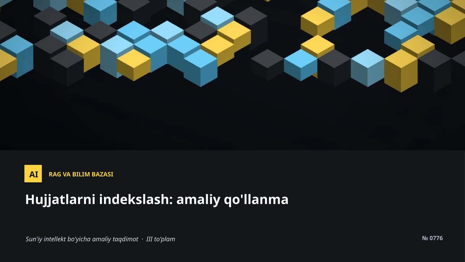 Hujjatlarni indekslash 1