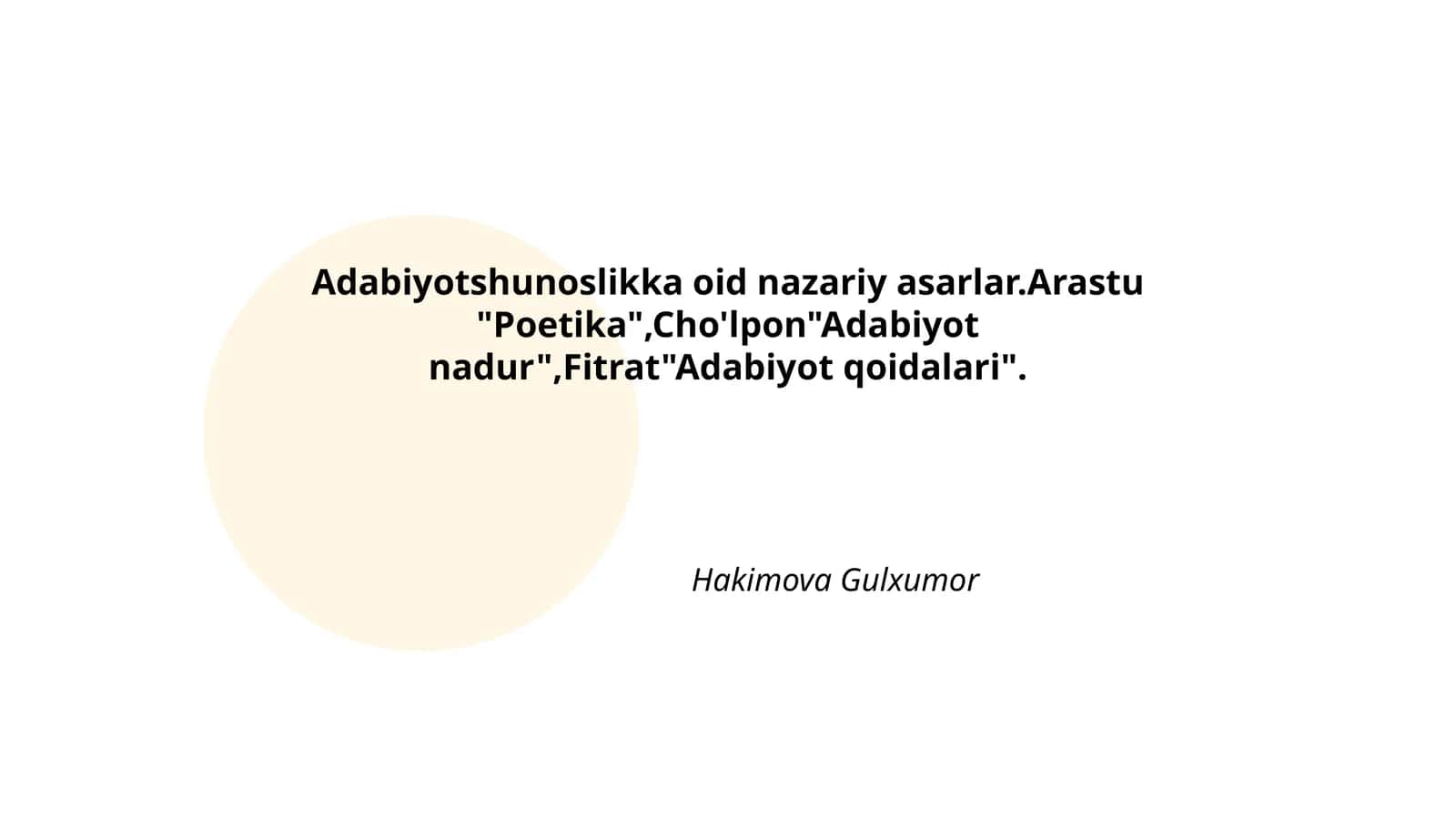 Adabiyot nazariyasi asoslari 1