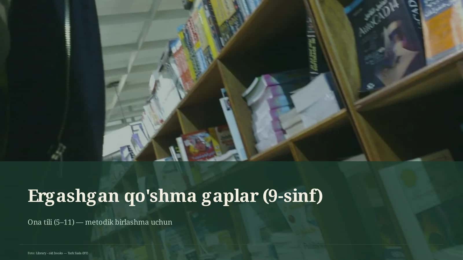 Ergashgan qo'shma gaplar (9-sinf) 1