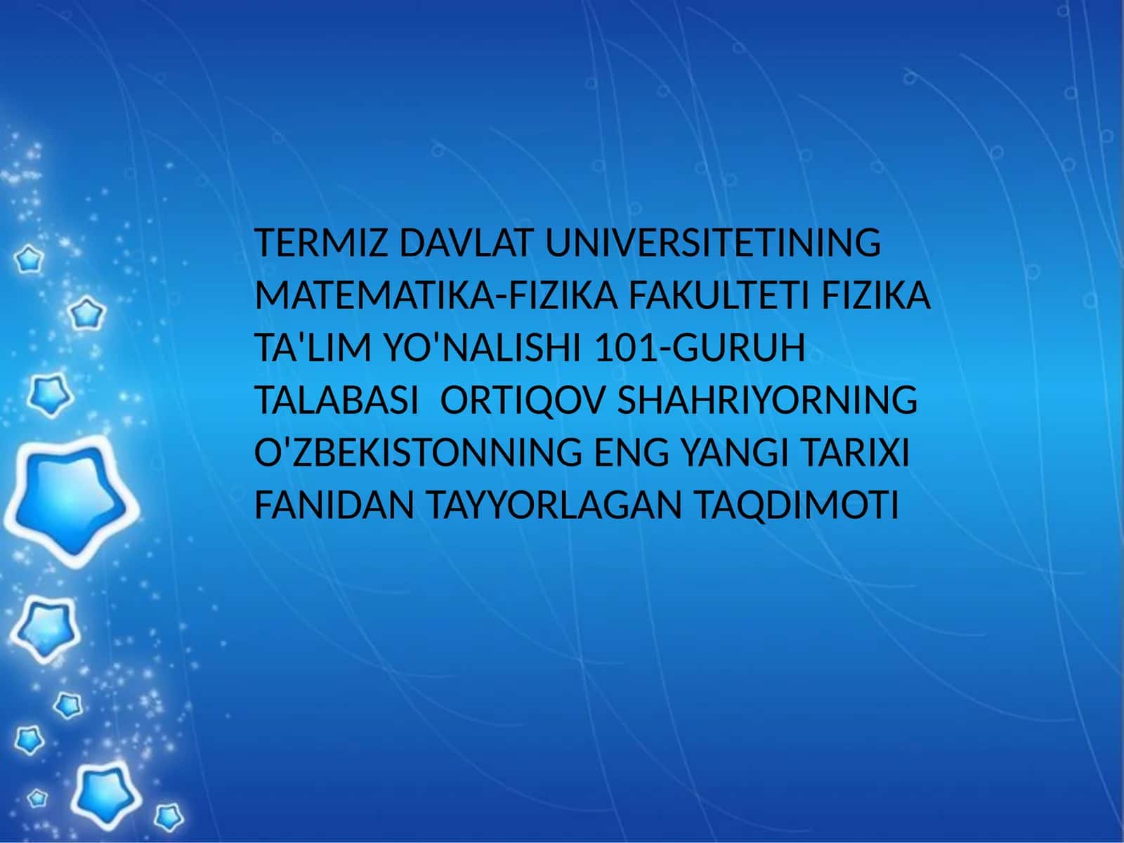 FIZIKA TA'LIMI 1
