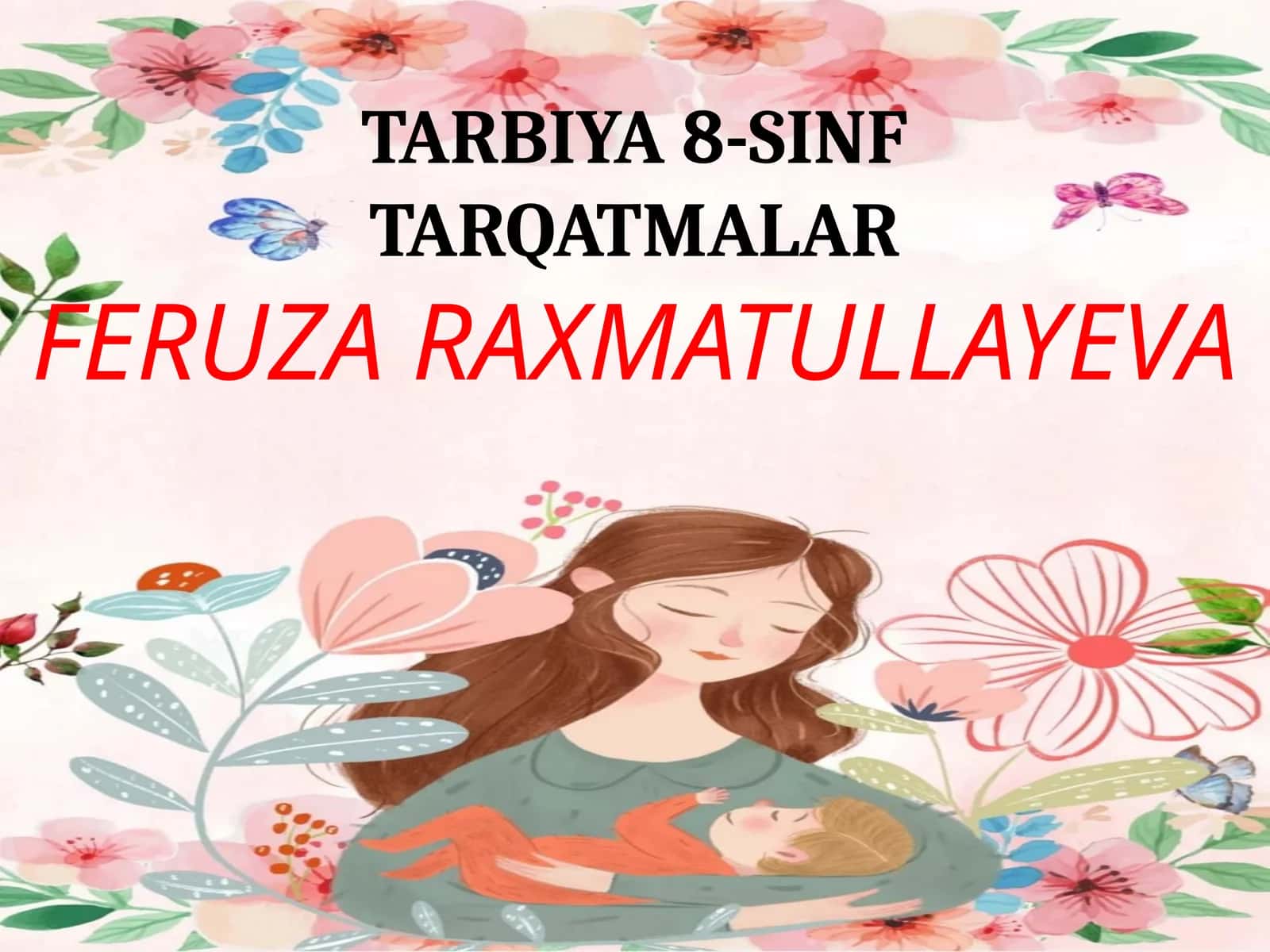 TARBIYA 8-SINFTARQATMALAR 1