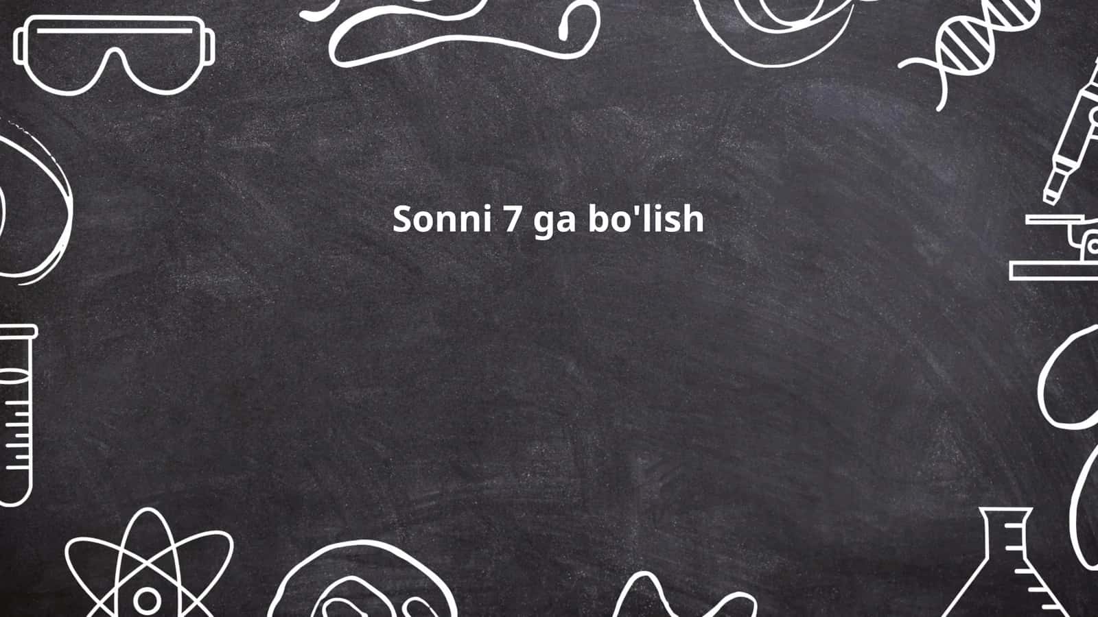 Sonni 7 ga bo'lish 1