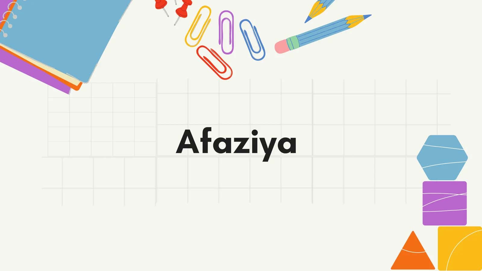 Afaziya 1