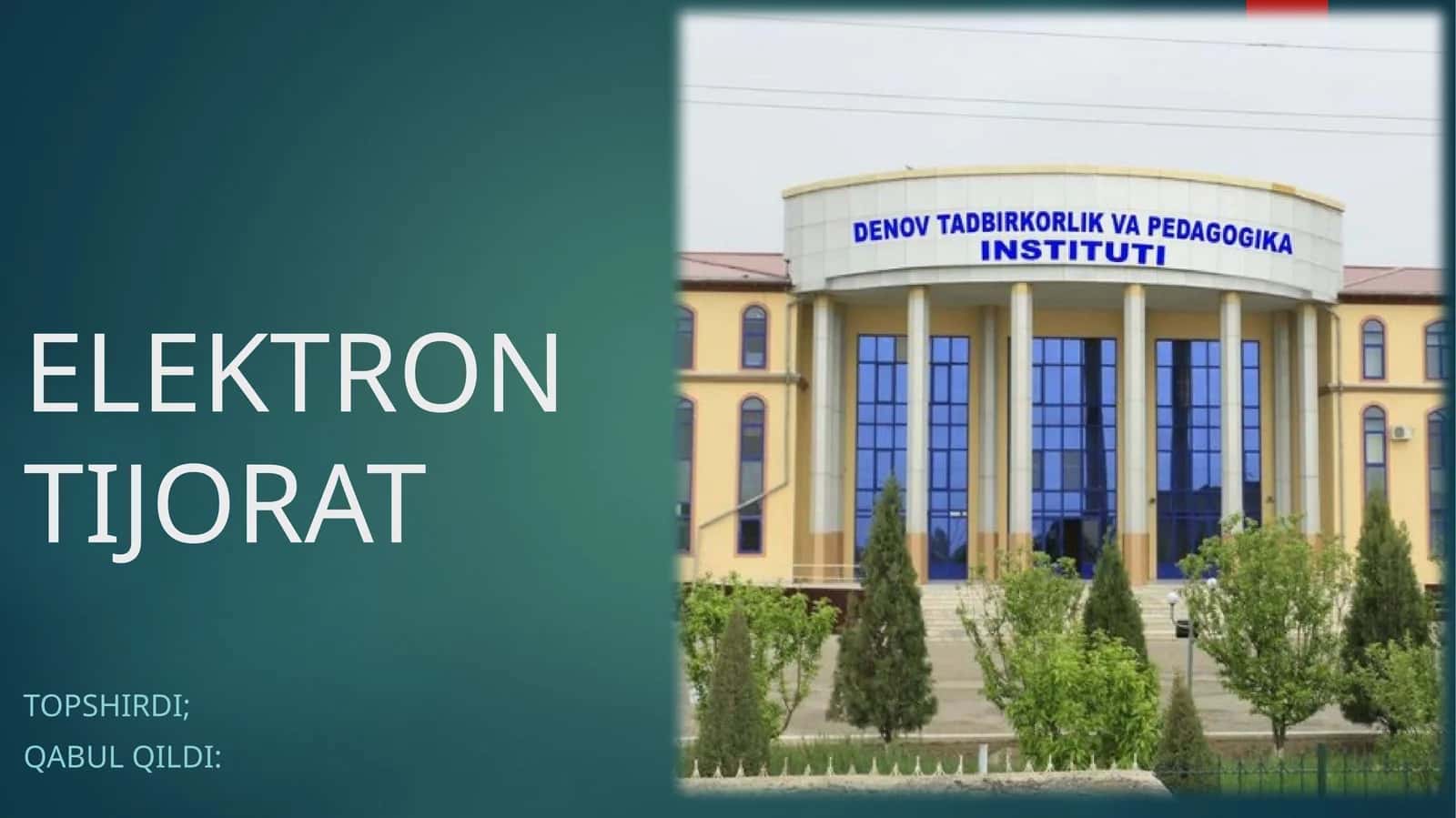 Elektrontijorat 1