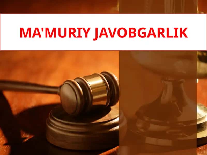 MA'MURIY JAVOBGARLIK 1