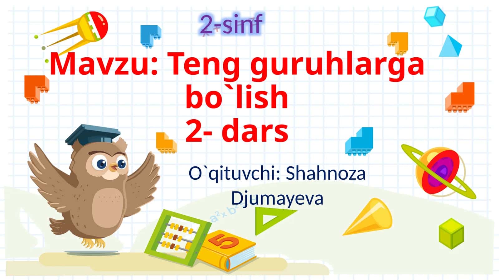 Teng guruhlarga bo`lish2- dars 1