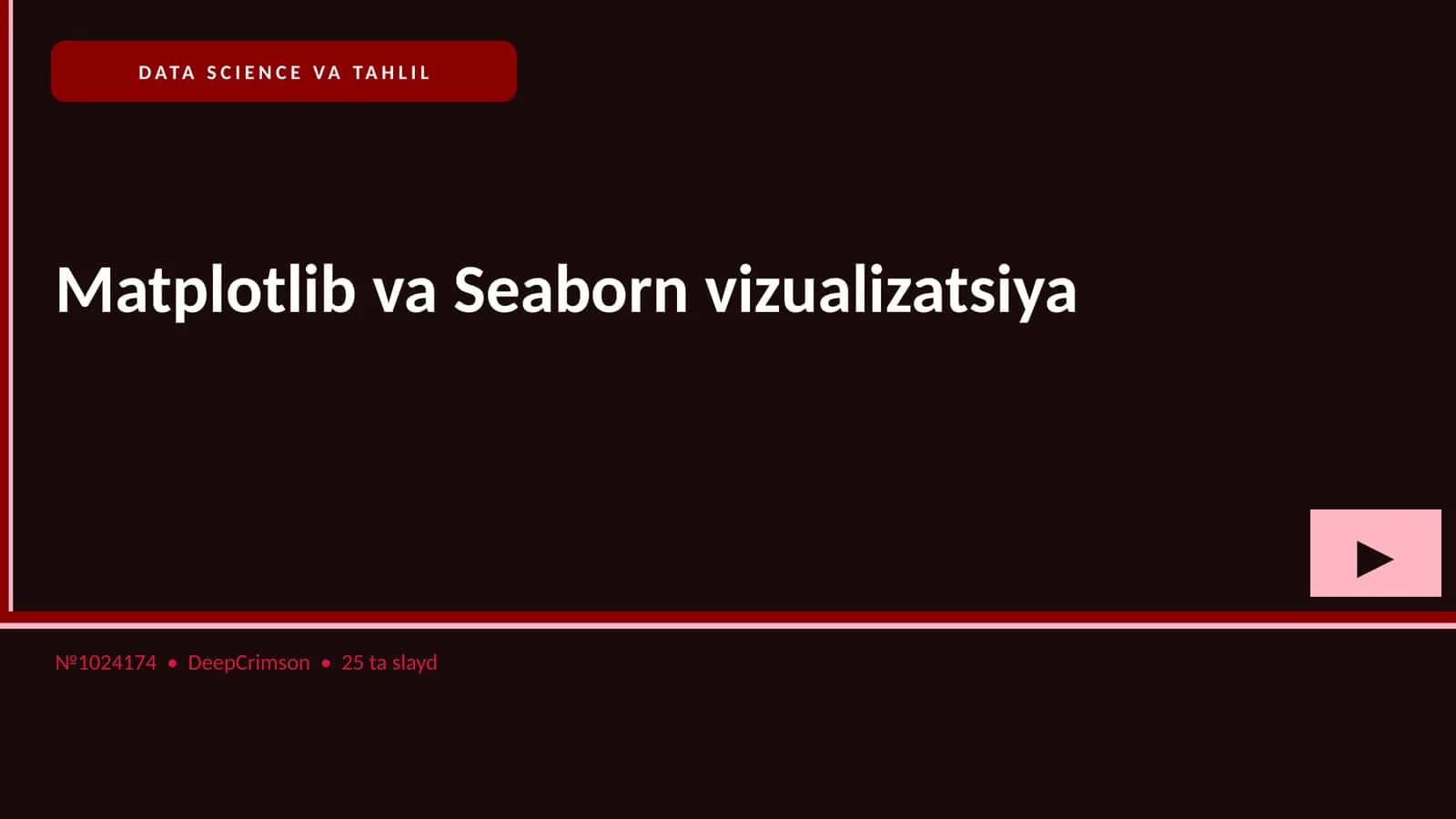 DATA SCIENCE VA TAHLIL 1