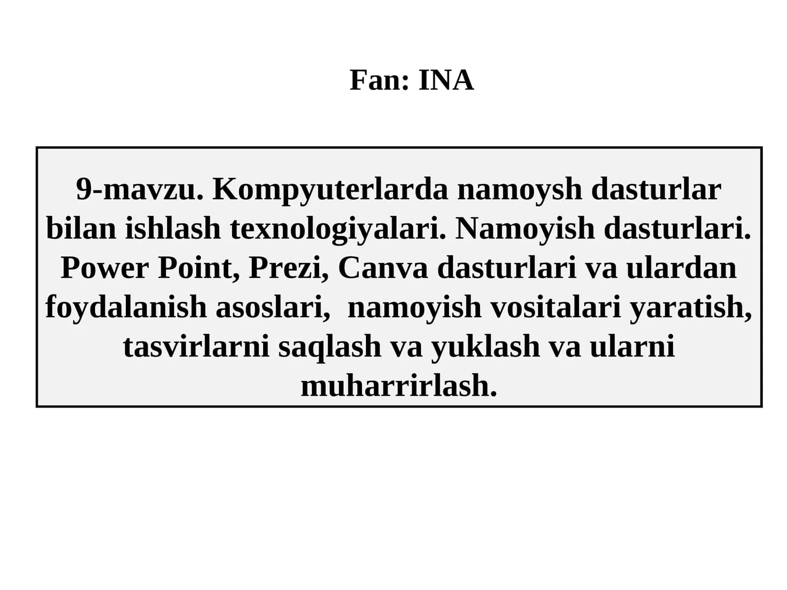 Microsoft PowerPoint dasturi, unterfeysi va ularning imkoniyatlari 1