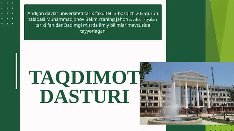 Qadimgi misr ilm fani 1