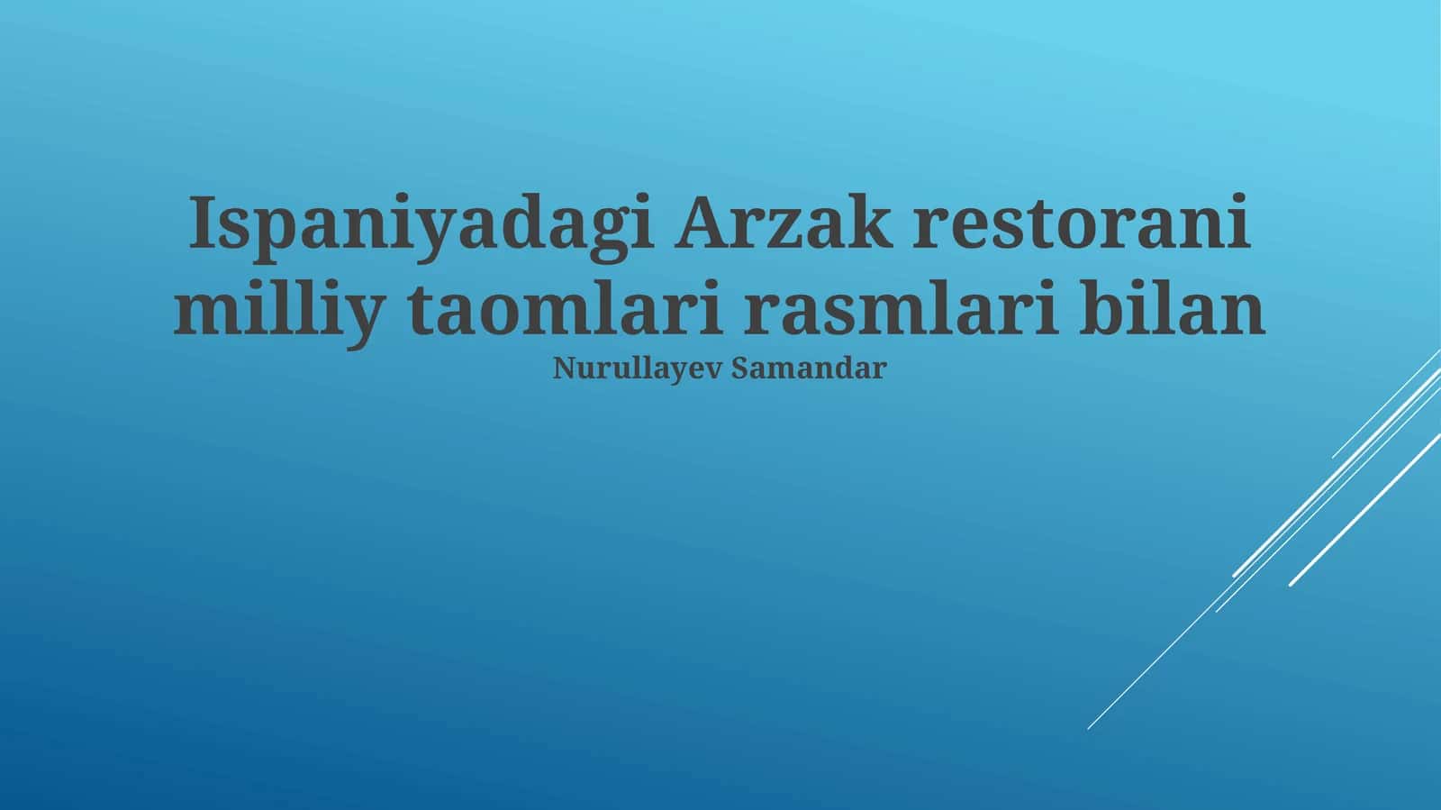 Arzak restoranining o'ziga xos taomlari 1