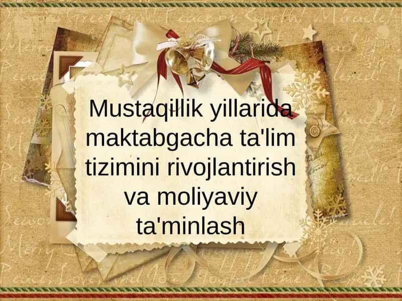 O'zbekistonning ta'lim tizimi 1