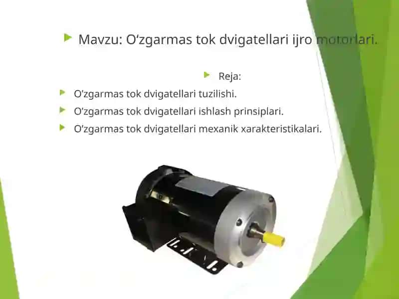 O‘zgarmastok dvigatellar i