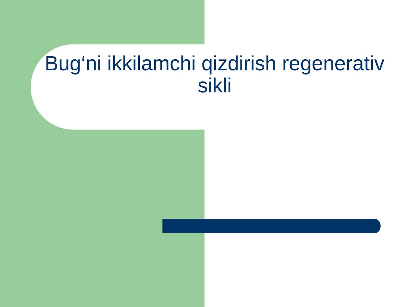 Ikkilamchi qizdirish bug‘i 1