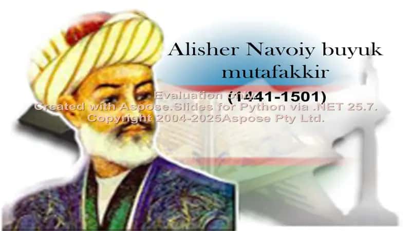 Alisher Navoiy buyuk mutafakkir 1