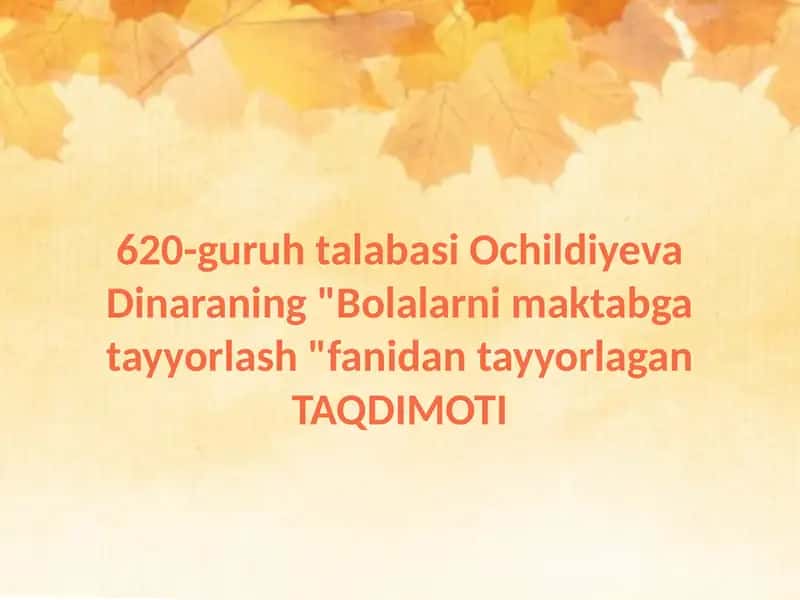 Bolalarnimaktabgatayyorlash 1
