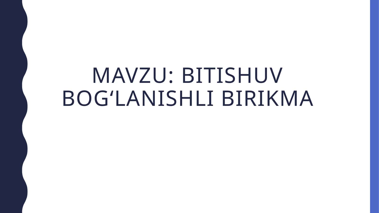 bitishuv bog‘lanishli birikma 1
