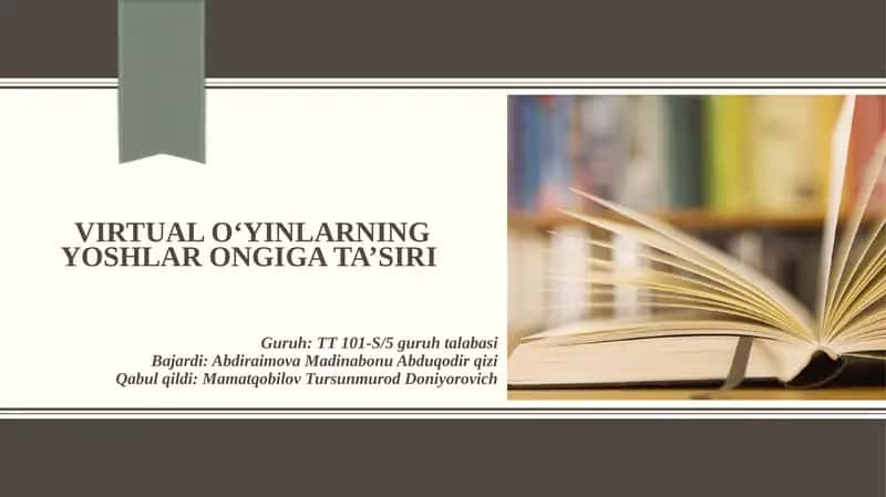 Vertual o‘yinlarning yoshlar tarbiyasiga salbiy ta’siri 1