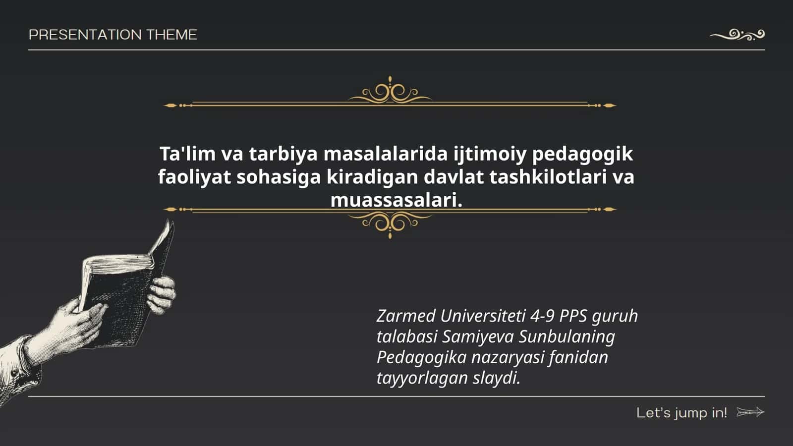 Pedagogika nazaryasi 1