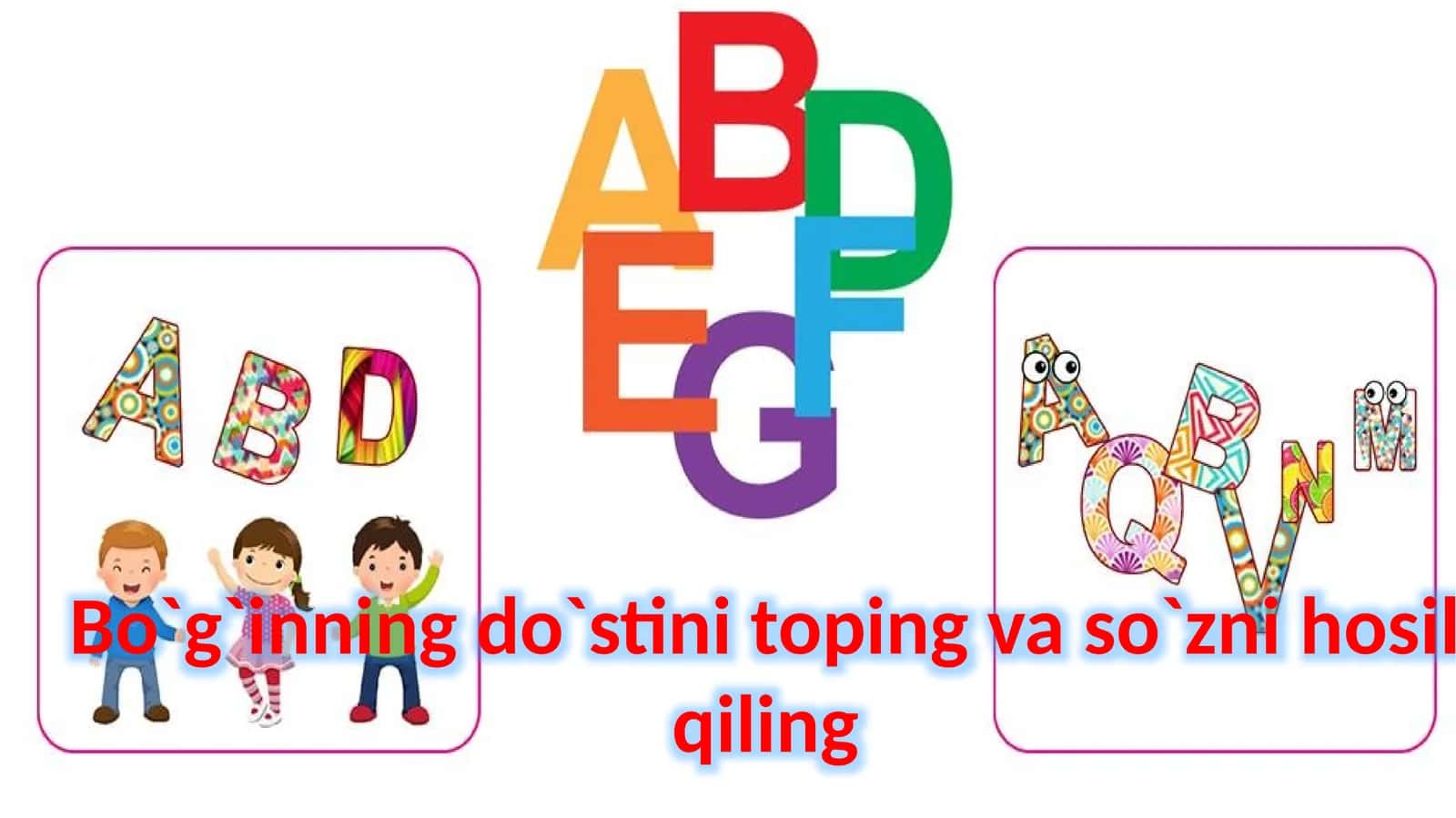 Bo`g`inning do`stini toping va so`zni hosil qiling 1