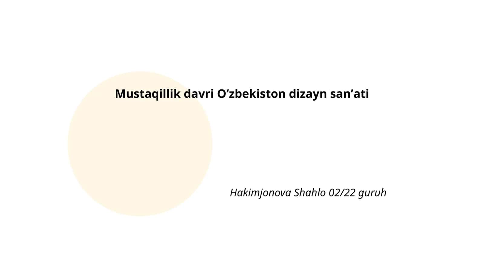 Mustaqillik davri Oʻzbekiston dizayn sanʼati 1