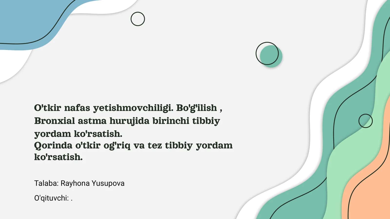 O'tkir nafas yetishmovchiligi 1