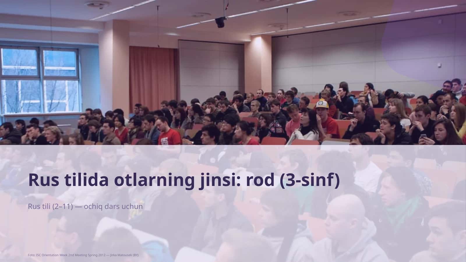 Otlarning jinsi: rod (3-sinf) 1