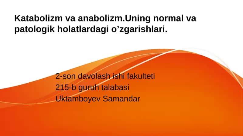Katabolizm 1