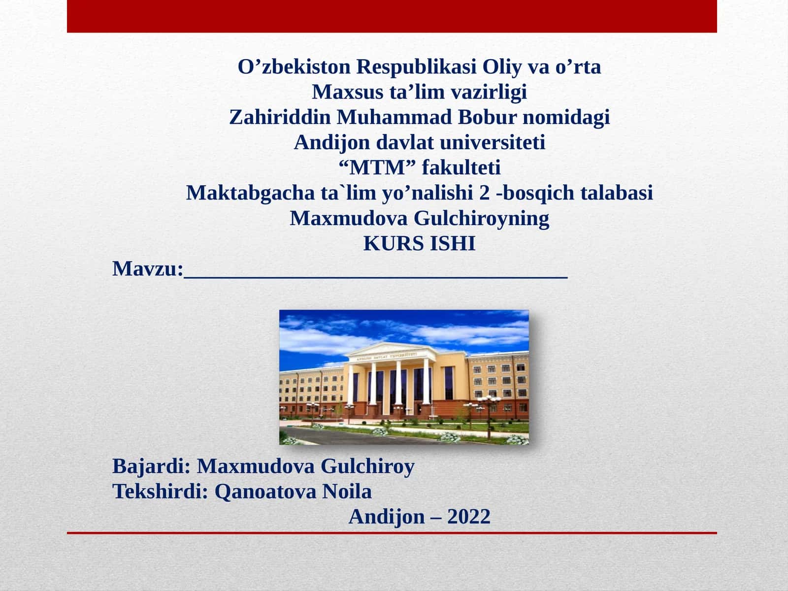O'qituvchi nutq madaniyati kursi 1