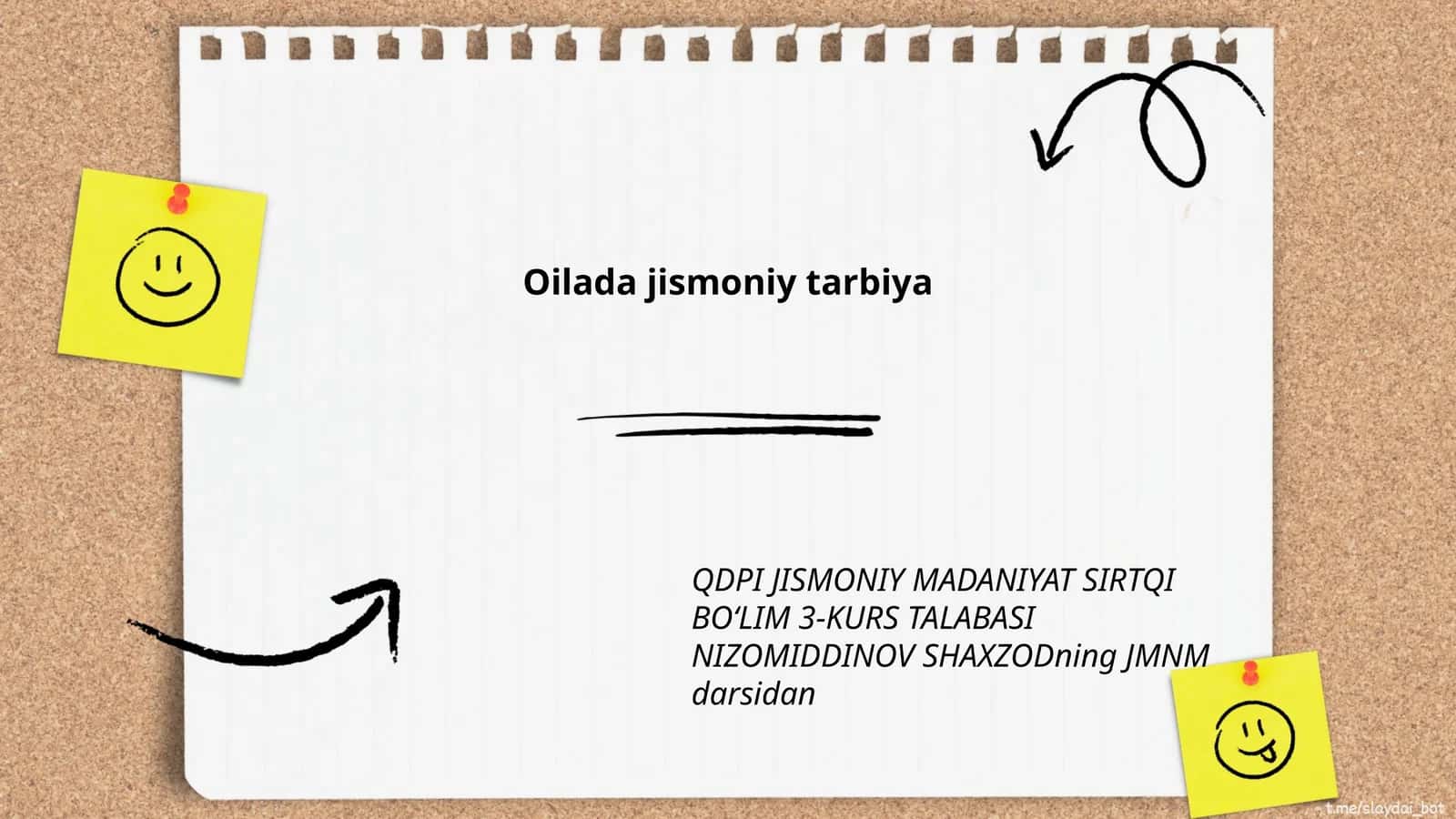 Jismoniy tarbiya va sog‘lom turmush tarzi 1