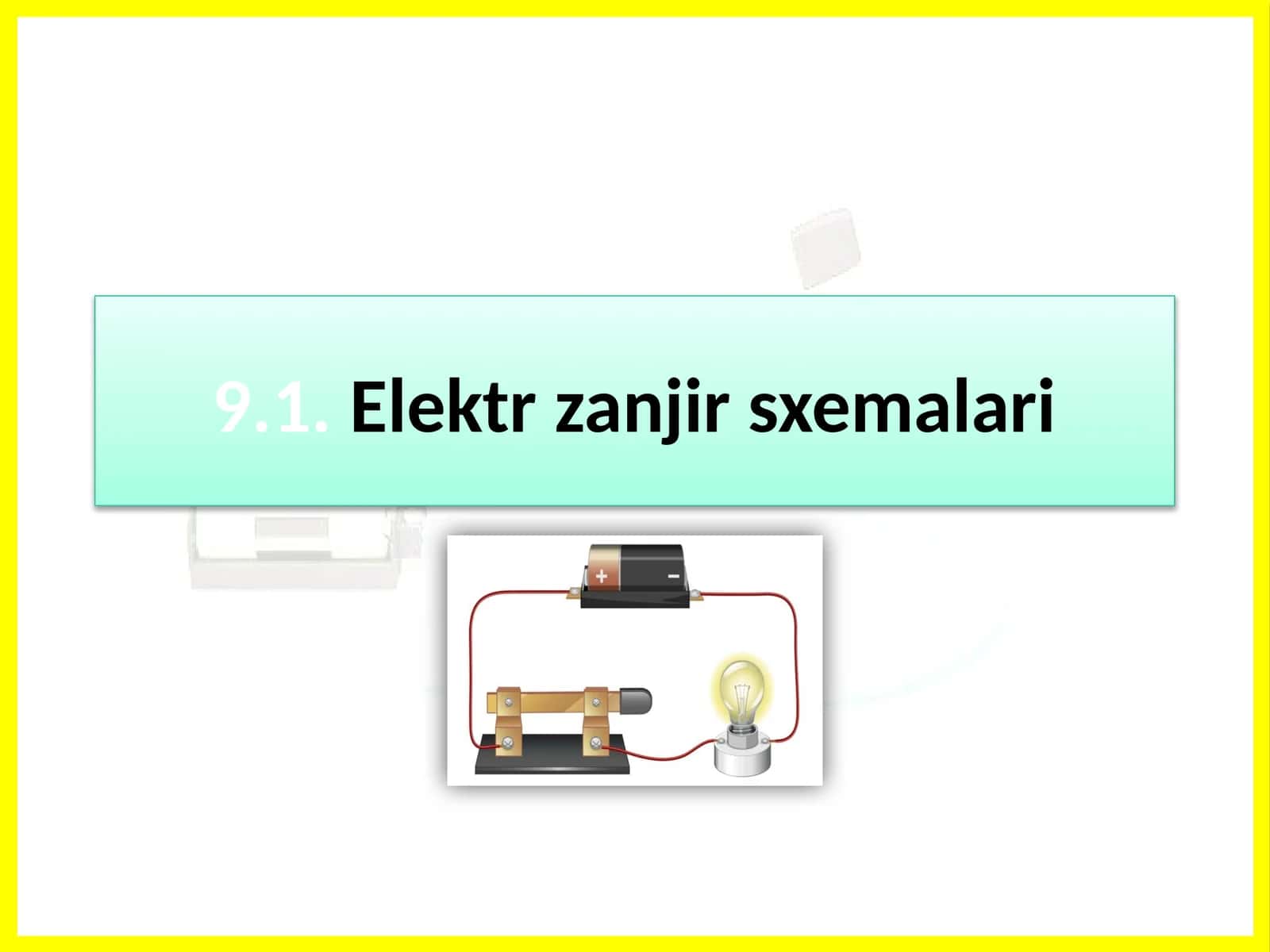 Elektr zanjir sxemalari 1