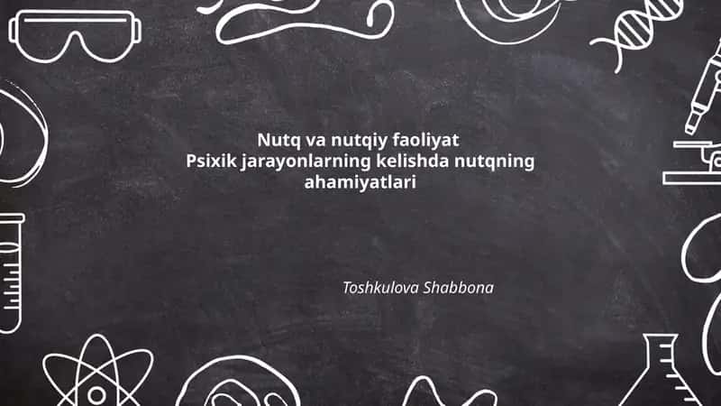 Nutq va nutqiy faoliyat 1
