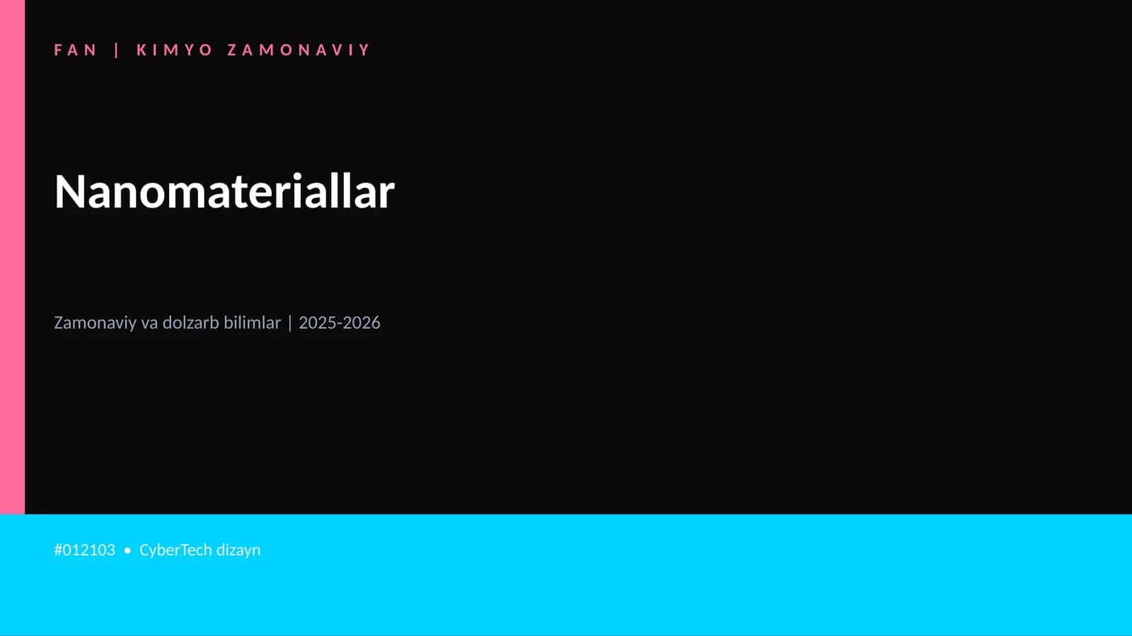 Nanomateriallar 1