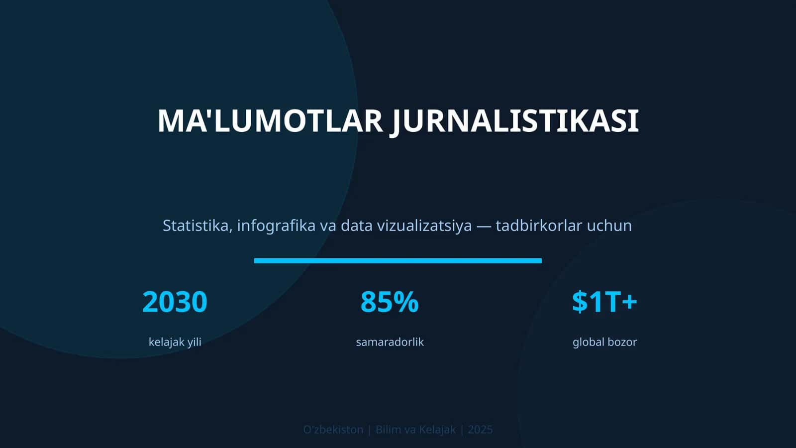 MA'LUMOTLAR JURNALISTIKASI 1