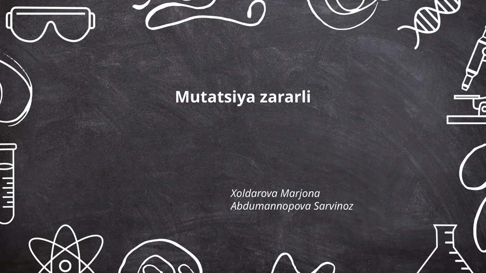 Mutatsiya zararli 1
