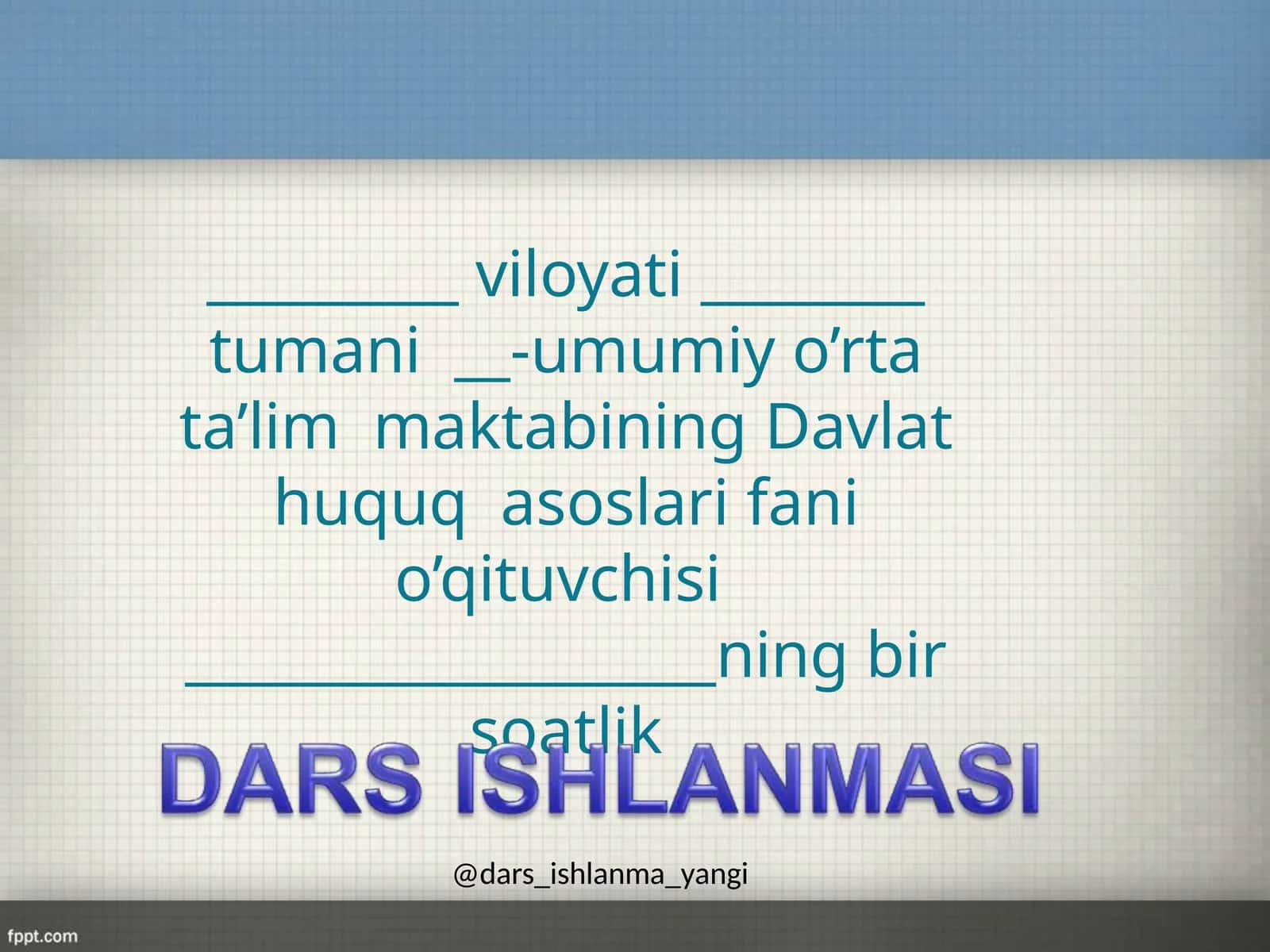 Davlat huquqasoslarini o'qitish 1