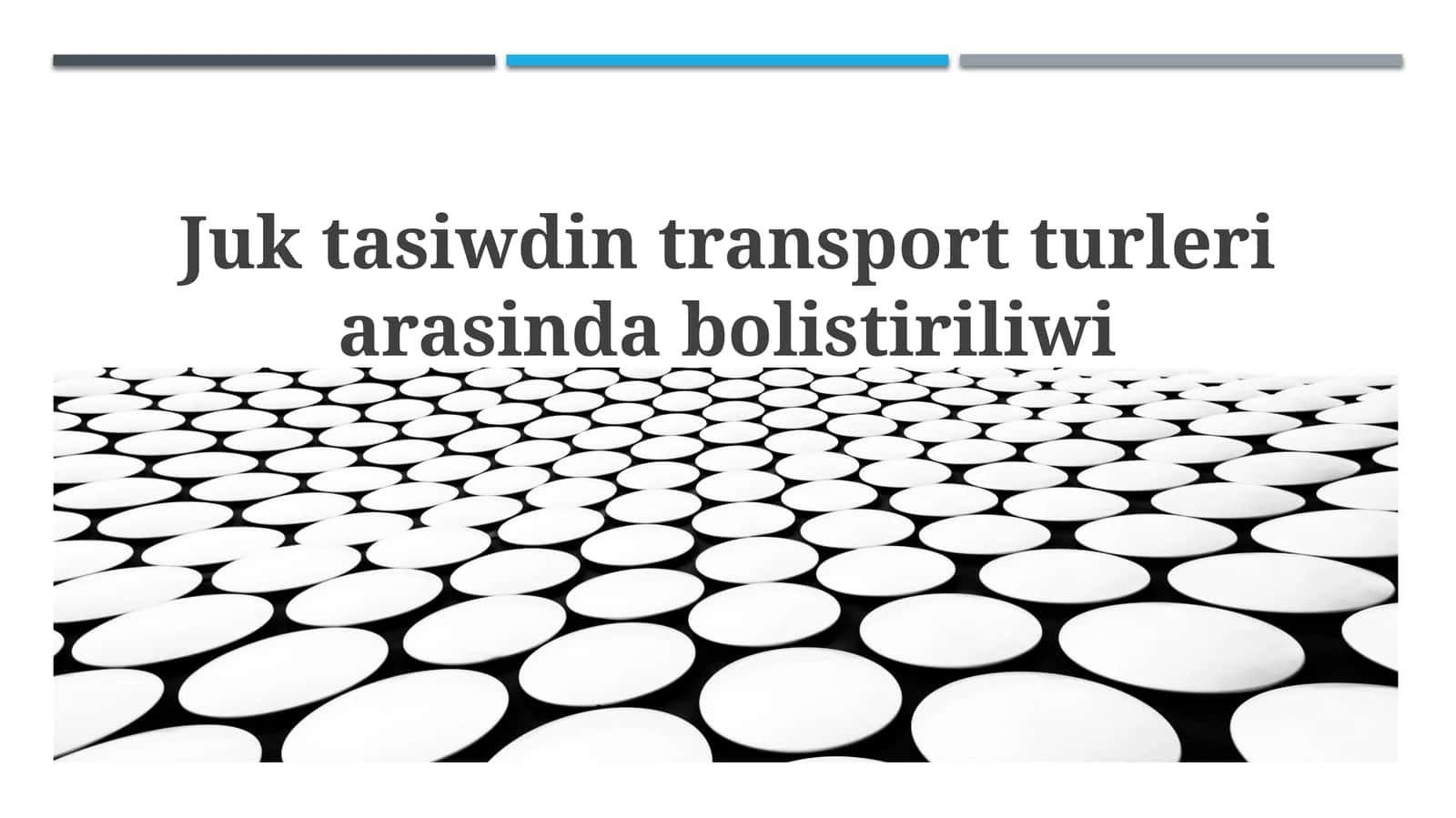 Júk tasımallaw túrlperi 1